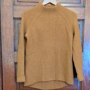 Madewell Women's Mustard Turtleneck Sweater